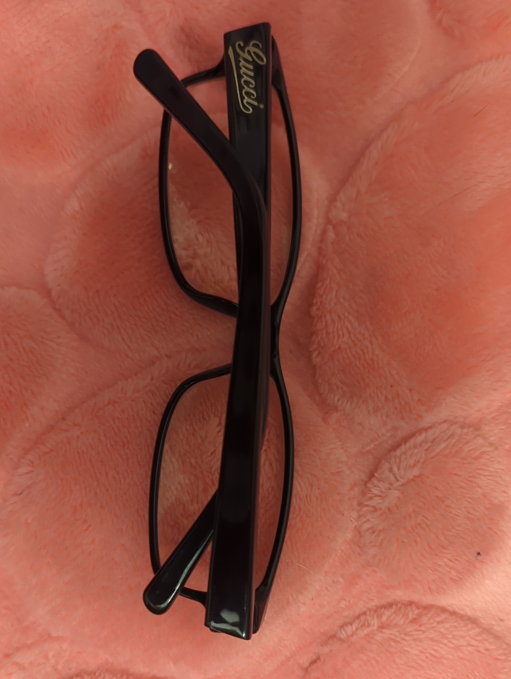 Gucci Black Men's Eyeglass Frames with Gold Logo